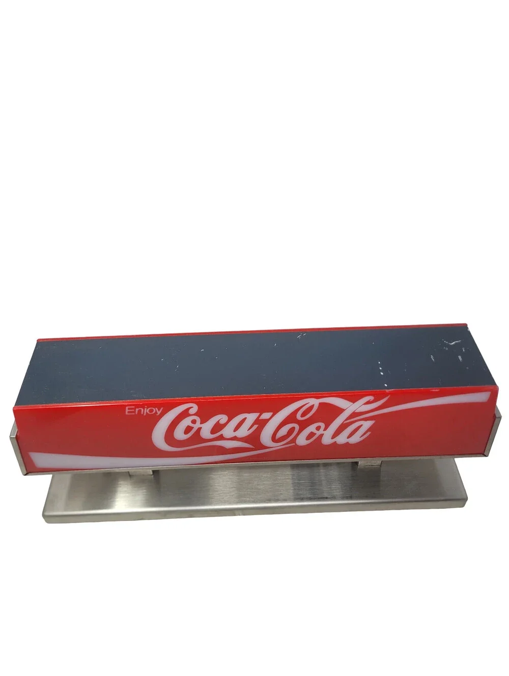 Vintage Coca-Cola SITCO Fountain Serve Soda Pop Machine Sign Topper 1988 Works